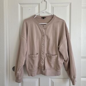 J. Crew Blush Pink Cotton Sweater, L